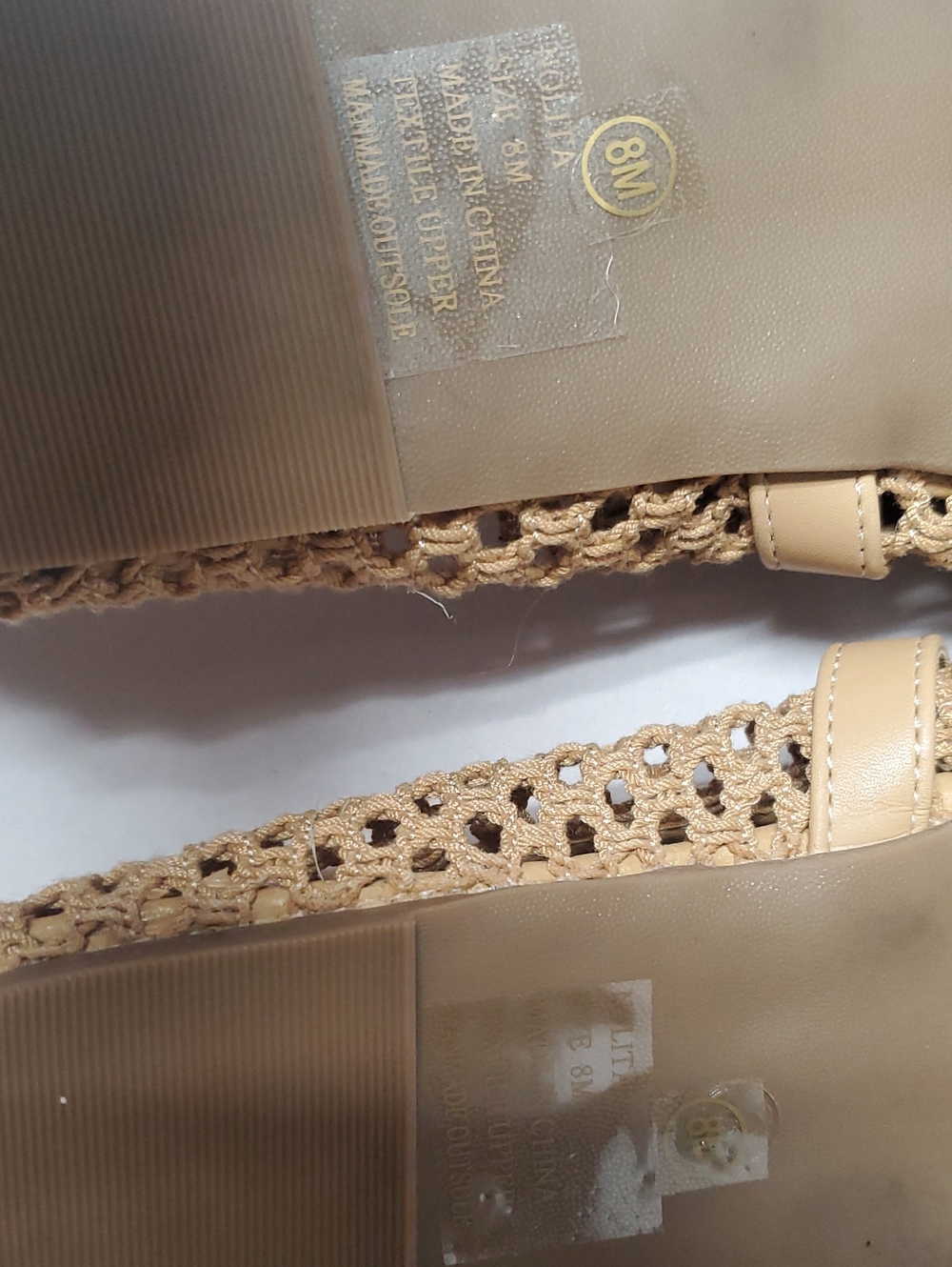 Coconuts By Matisse Nolita Fishnet Mary Jane Ballet Flat in Tan Size 8 - Picture 9 of 11
